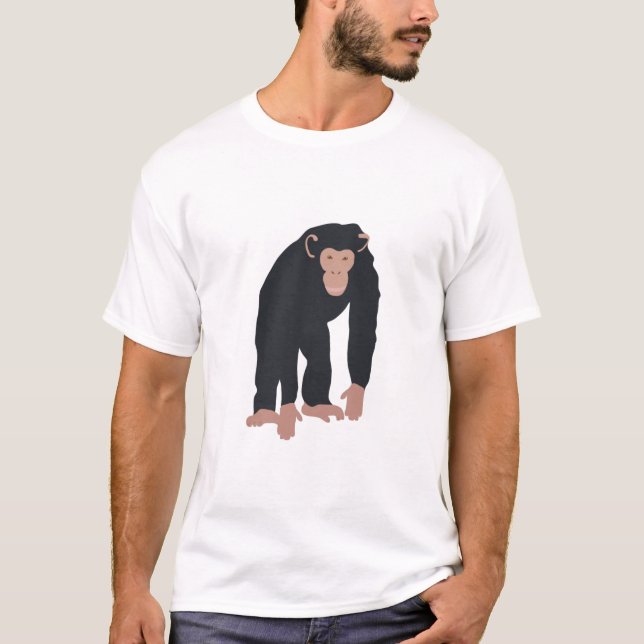 Monkey Chimpanzee T-Shirt (Vorderseite)