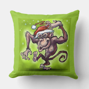 Monkey Christmas Kissen