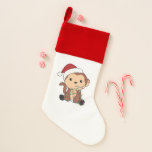Monkey Christmas Snow Winter Animals Monkeys Adult Weihnachtsstrumpf<br><div class="desc">Der Affe zu Weihnachten mit Feenlicht. Hübsche Tiere mit Geschenken und Schnee für den Urlaub. Auch lustig für Weihnachten im Juli. Affen sind niedliche Tiere und perfekt zu Weihnachten.</div>