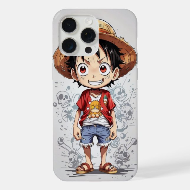 Monkey D. Luffy Chibi König iPhone Hülle (Rückseite)