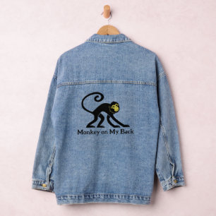 Monkey Design Denim Jacket Jeansjacke