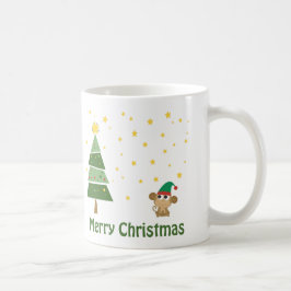 Monkey Elf Christmas Scene Tasse