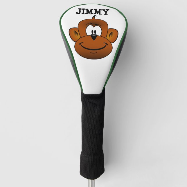 MONKEY FUNNY PERSONALISIERT GOLF TREIBERDECKE HEADCOVER (Vorderseite)