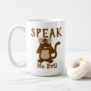 Monkey Funny Speak No Evil Tasse