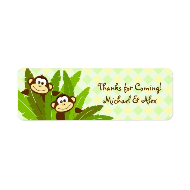 Monkey Gift Tags (Vorne)