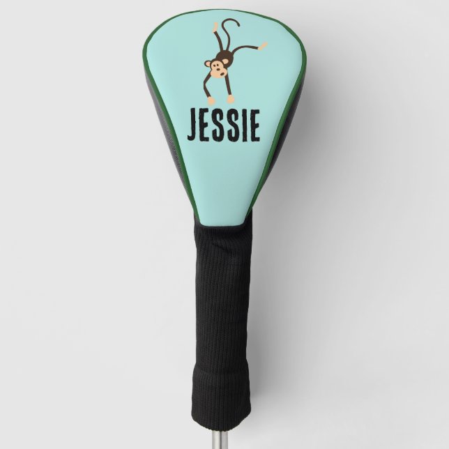 MONKEY GOLF HEAD COVER FUNNY PERSONALISIERT HEADCOVER (Vorderseite)