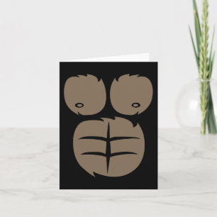 Monkey Gorilla Kostüm T-Shirt Tier Bauch Extravaga Karte