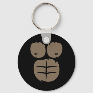 Monkey Gorilla Kostüm T-Shirt Tier Bauch Extravaga Schlüsselanhänger