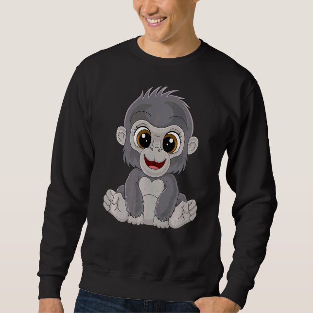 Monkey Gorilla Sweatshirt (Vorderseite)