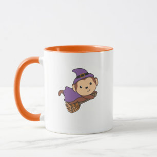 Monkey Halloween Hexenkids Hexenkostüm Tasse