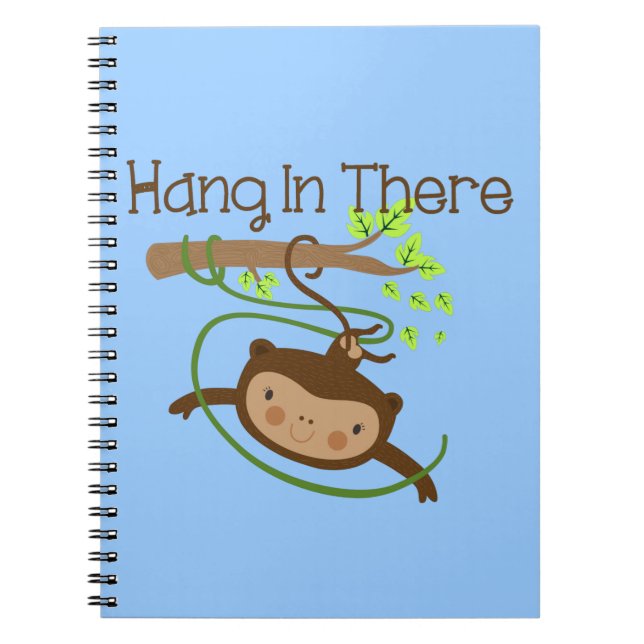 Monkey Hang in There Notizblock (Vorderseite)