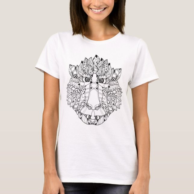 Monkey Head Doodle T-Shirt (Vorderseite)