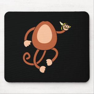 Monkey Holding Nana Kostümspass Easy Halloween Gif Mousepad