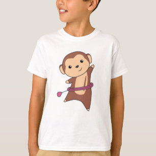 Monkey Hullern Funny Dancing Sport Huller Reifen T-Shirt