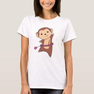 Monkey Hullern Funny Dancing Sport Huller Reifen T-Shirt