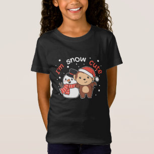 Monkey I Love You Snow Much Snowman Pun T-Shirt
