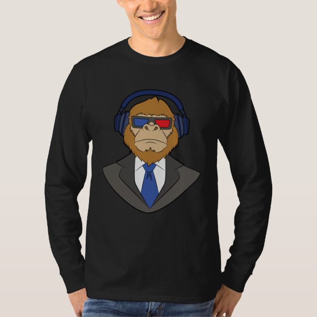 monkey in suit T-Shirt (Vorderseite)
