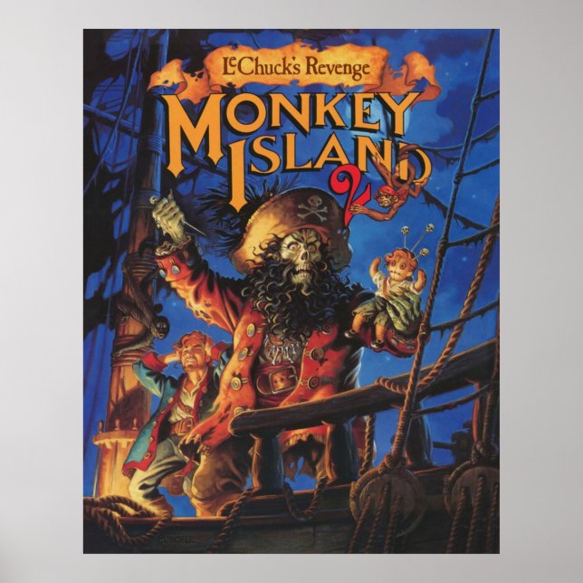 Monkey Island 2 LeChucks Rache Poster (Vorne)