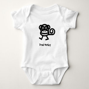 monkey.jpg, Geifer-Affe Baby Strampler