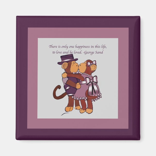 Monkey Liebe Magnet (Vorne)