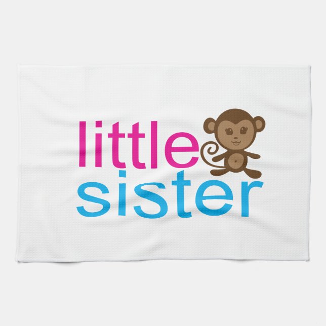 Monkey Little Sister Küchentuch (Horizontal)