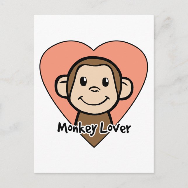 Monkey Lover Postkarte (Vorderseite)