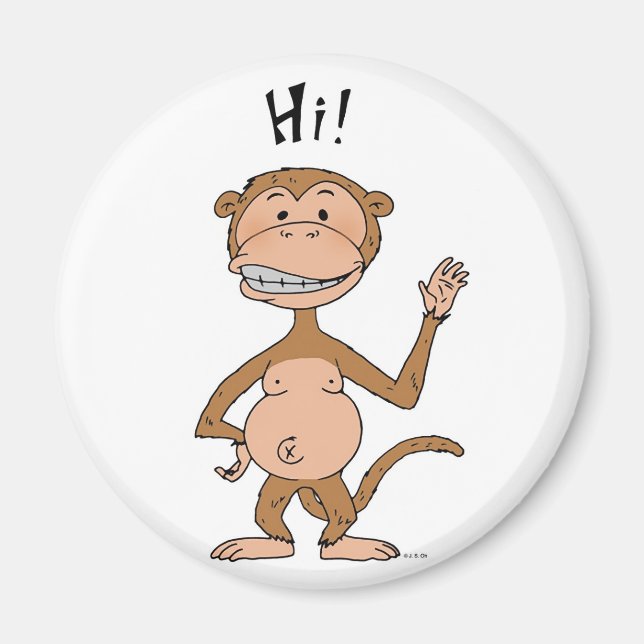 Monkey-Magnet Magnet (Vorne)