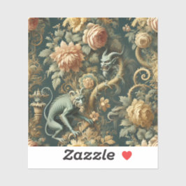 Monkey Minion Mischief - Gotisches Barock Aufkleber