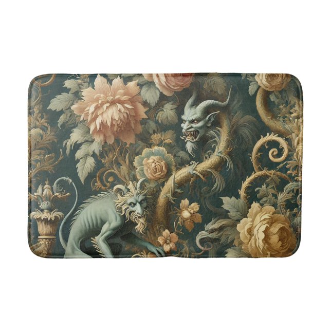 Monkey Minion Mischief - Gotisches Barock Badematte (Vorderseite)