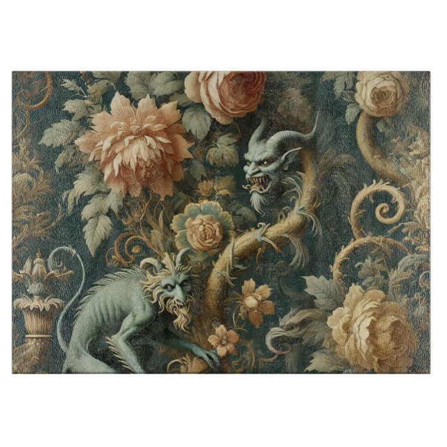 Monkey Minion Mischief - Gotisches Barock Schneidebrett (Vorderseite)