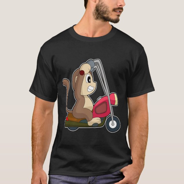 Monkey Motorcycle T-Shirt (Vorderseite)