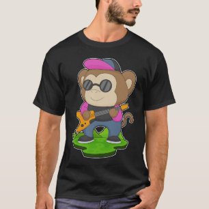Monkey Musician Gitarre T-Shirt
