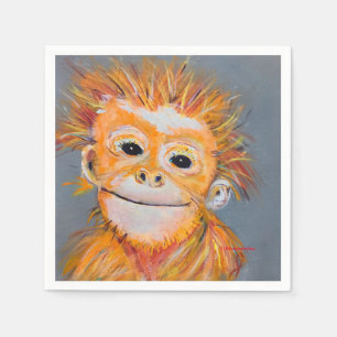 Monkey Napkins Serviette