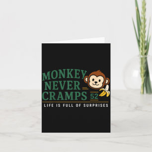 Monkey Never Cramps 52 Lustiger Banana Potium Humo Karte
