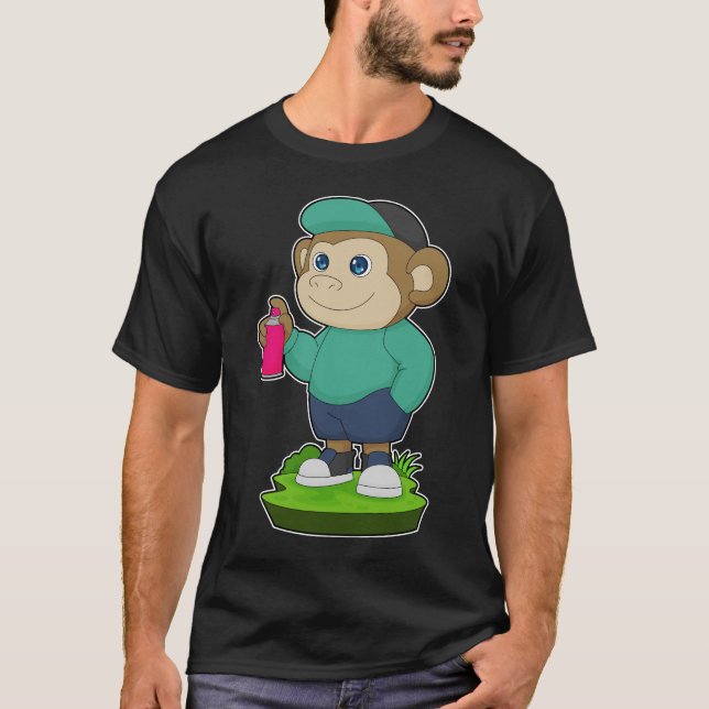 Monkey Painter Spray T-Shirt (Vorderseite)