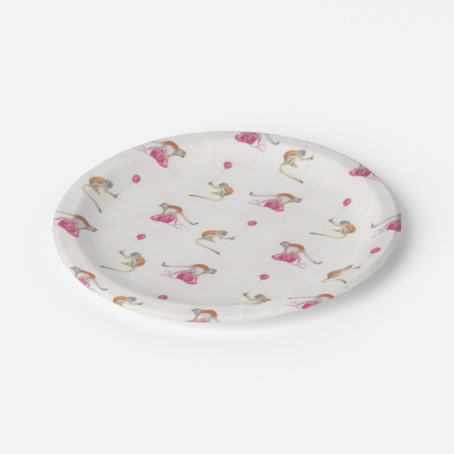 Monkey Party Birthday Paper Teller (Schrägansicht)