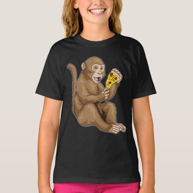 Monkey Pizza T-Shirt (Vorderseite)