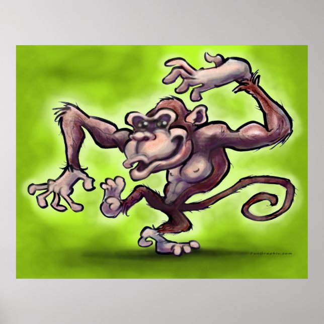 Monkey Poster (Vorne)