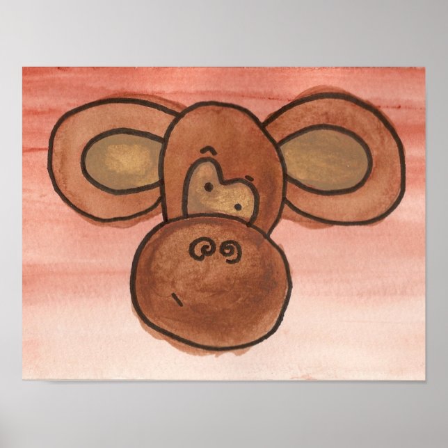 Monkey-Poster Poster (Vorne)