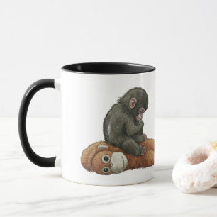 Monkey Punch, Baby Monkey Orang-Utan Umarmen  Tasse