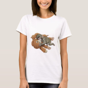 Monkey Punch Grafik, Baby-Affe Orang-Utan Umarmen  T-Shirt