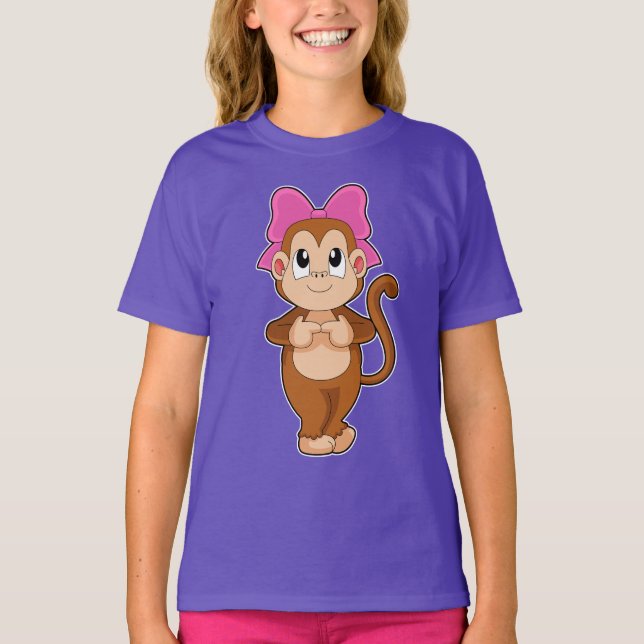 Monkey Ribbon T-Shirt (Vorderseite)