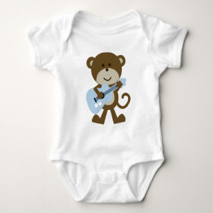 Monkey Rocker Gitarrist Baby Strampler