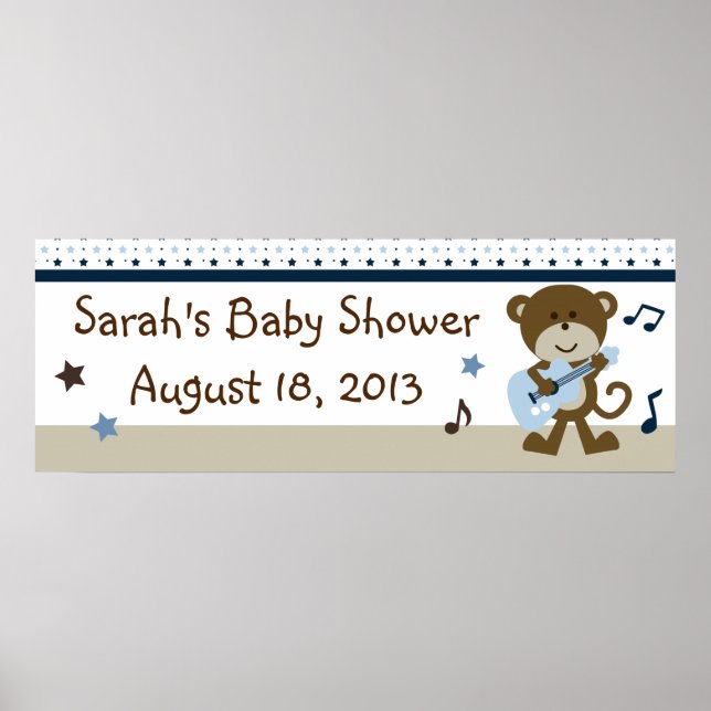 Monkey Rocker/Rock und Roll Poster/Banner Poster (Vorne)