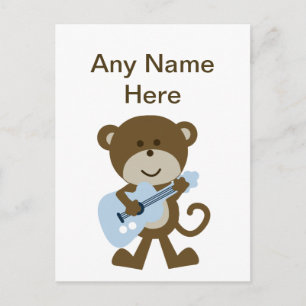 Monkey Rocker/Rockstar Postkarte