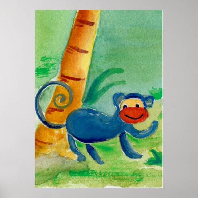 Monkey Safari Friend Poster (Vorne)