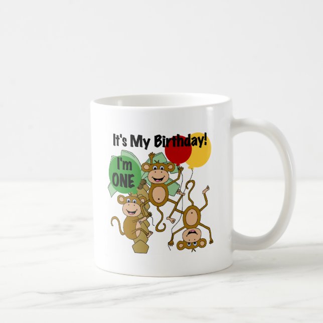 Monkey Shine 1. Geburtstagsgeschenke Kaffeetasse (Rechts)