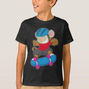 Monkey Skater Skateboard Sports T-Shirt