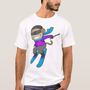 Monkey Skier T-Shirt