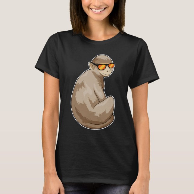Monkey-Sonnenbrille T-Shirt (Vorderseite)